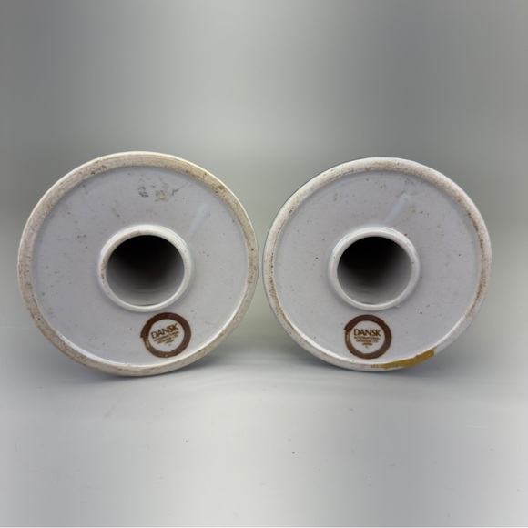 Vintage Blue and White Dansk Candleholders - Picture 9 of 10